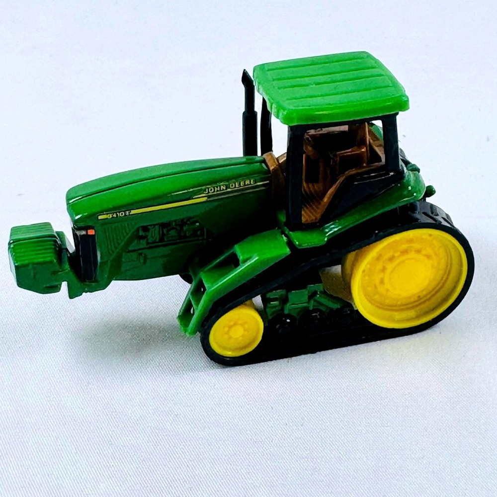 John Deere ERTL 8410T Track Tractor Diecast Model Green 1/64 Scale Farm Crawler